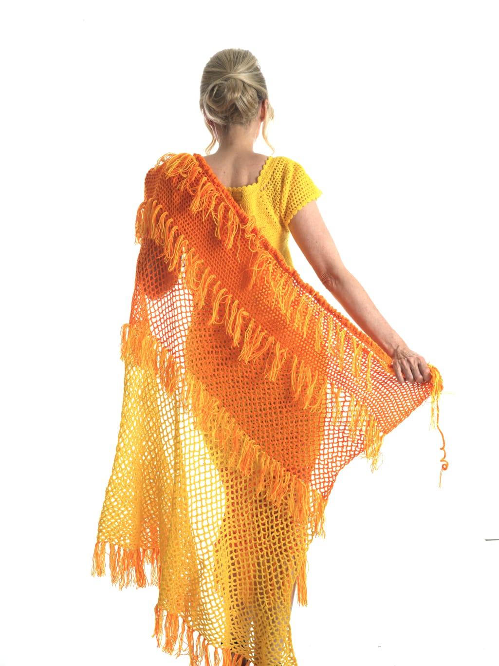 Golden Sunburst Crochet Dress Set | Sharon Cole Designs