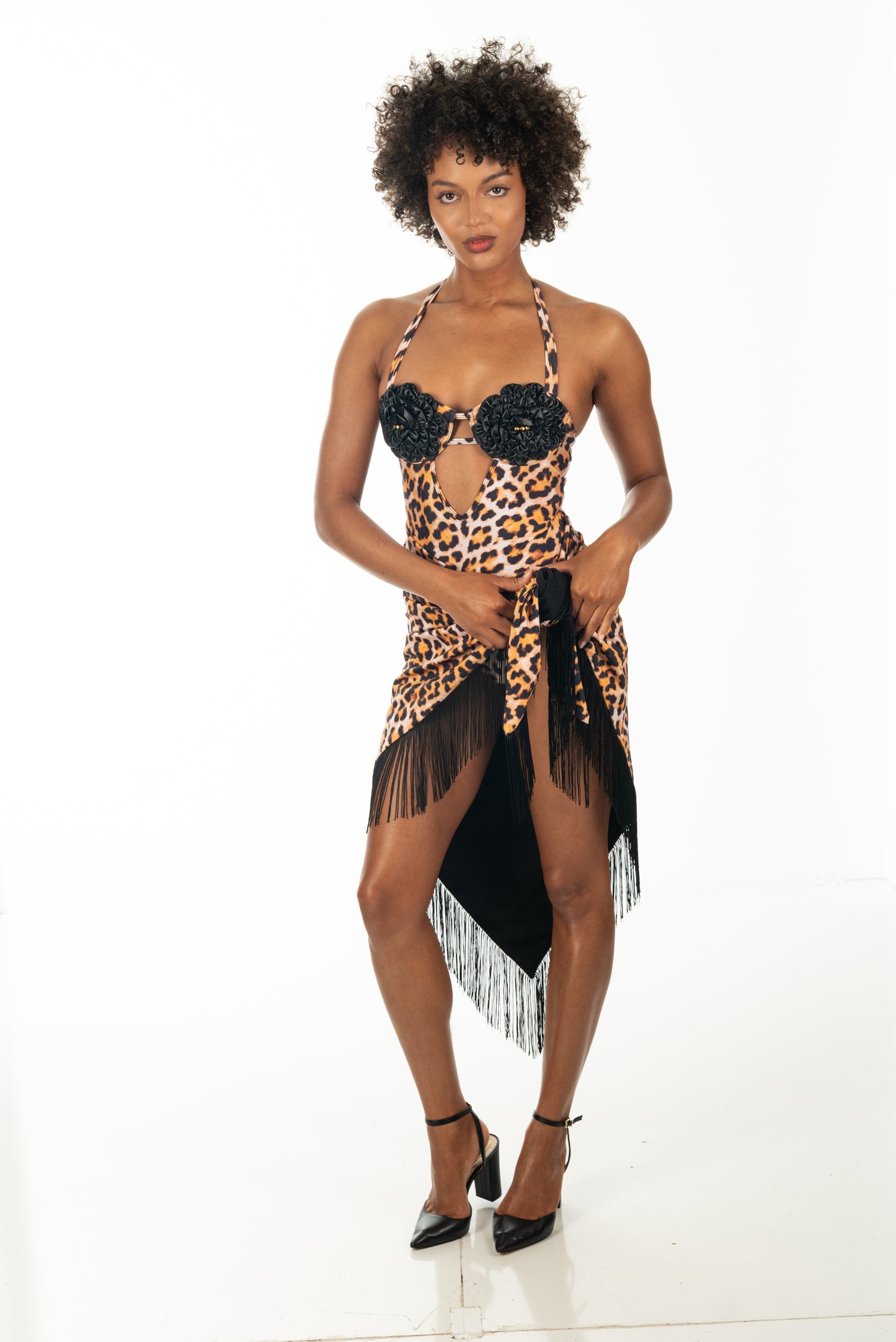 Leopard Print Statement One-Piece Swimsuit | Sharon Cole Designs