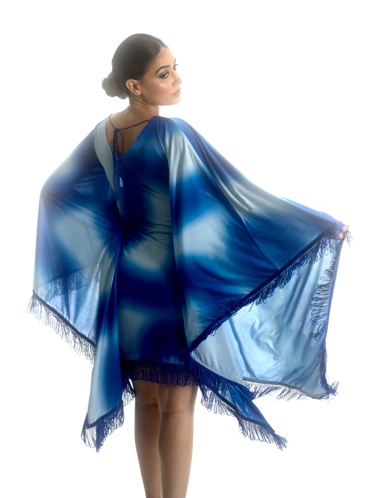 Ocean Mirage Fringe Dress