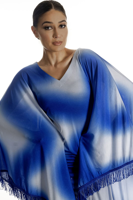 Ocean Mirage Fringe Dress