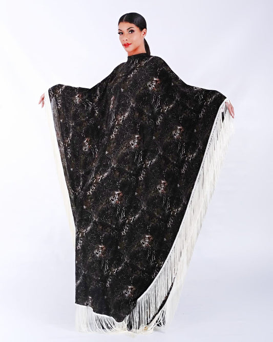 Obsidian Majesty Fringe Dress