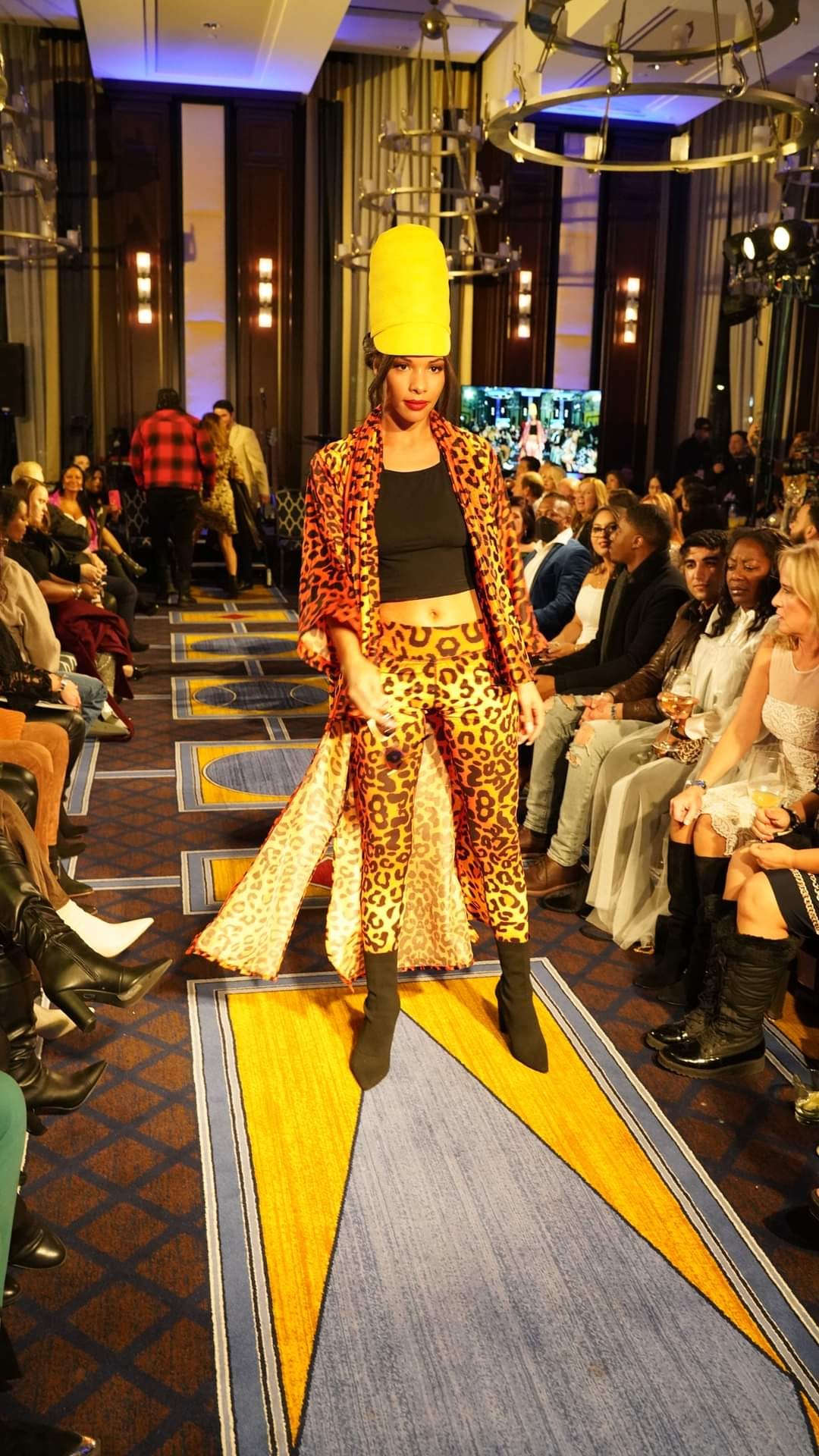 Sumaya-A-Orange Leopard Print image 4