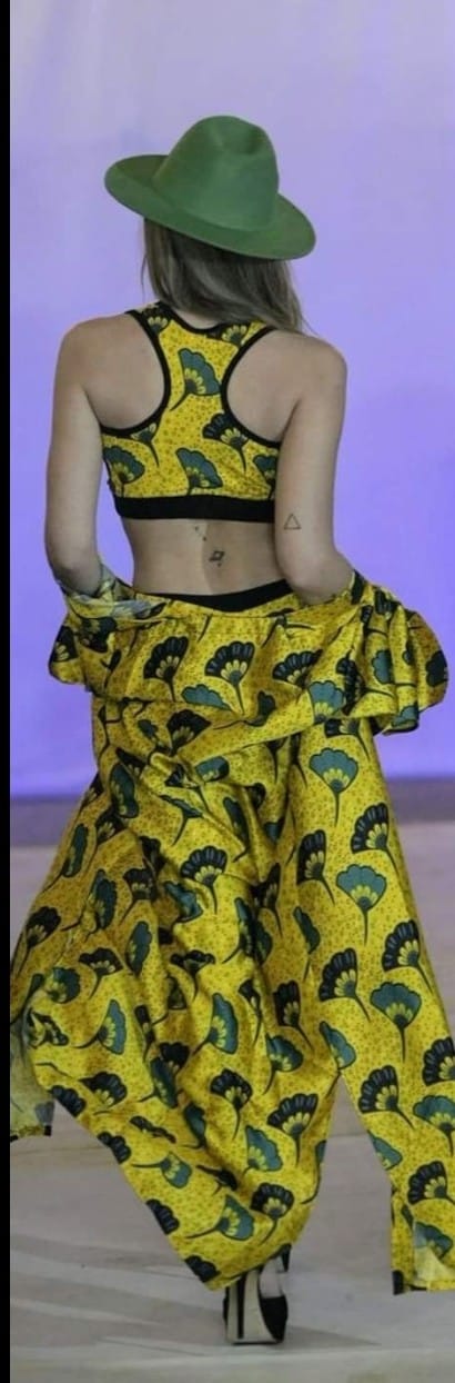 Sumaya-D-Yellow ethnic Print image 1