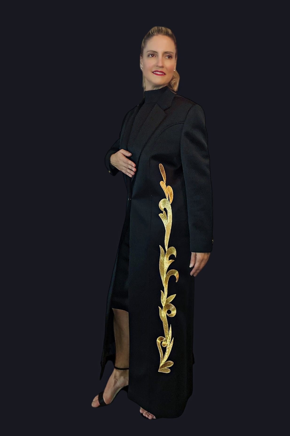 Neoprene Trench Coat image 8