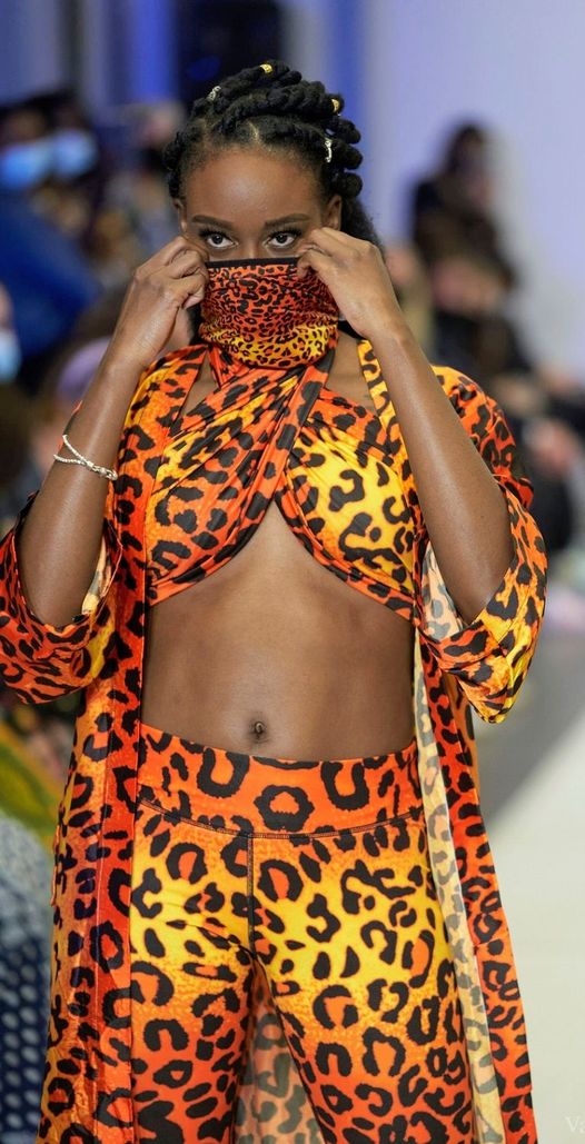 Sumaya-A-Orange Leopard Print image 0