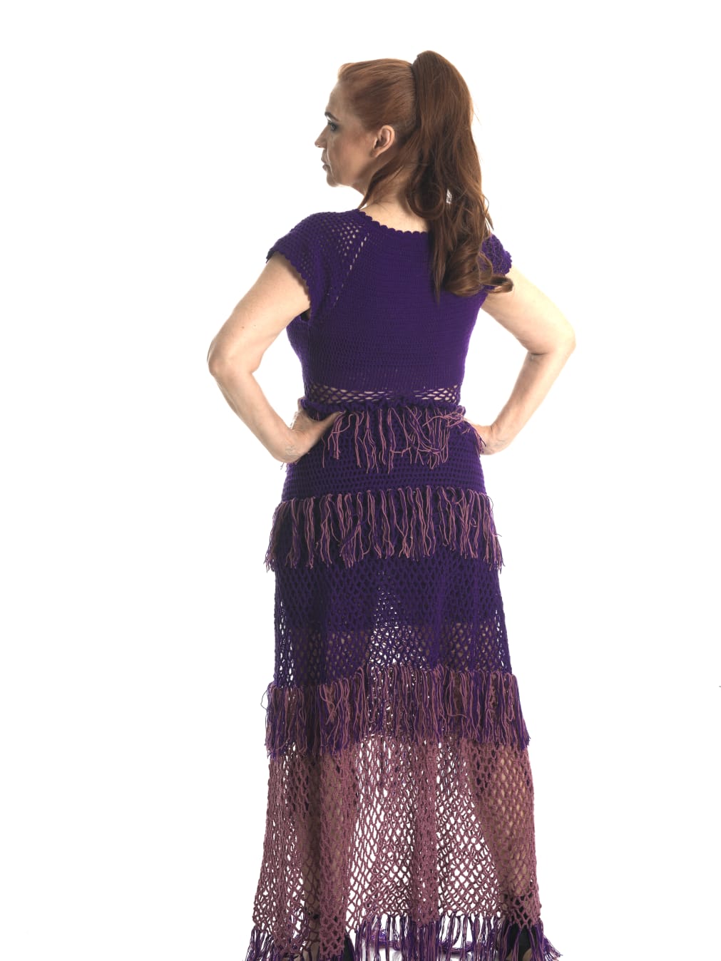 Amethyst Fringe Dress