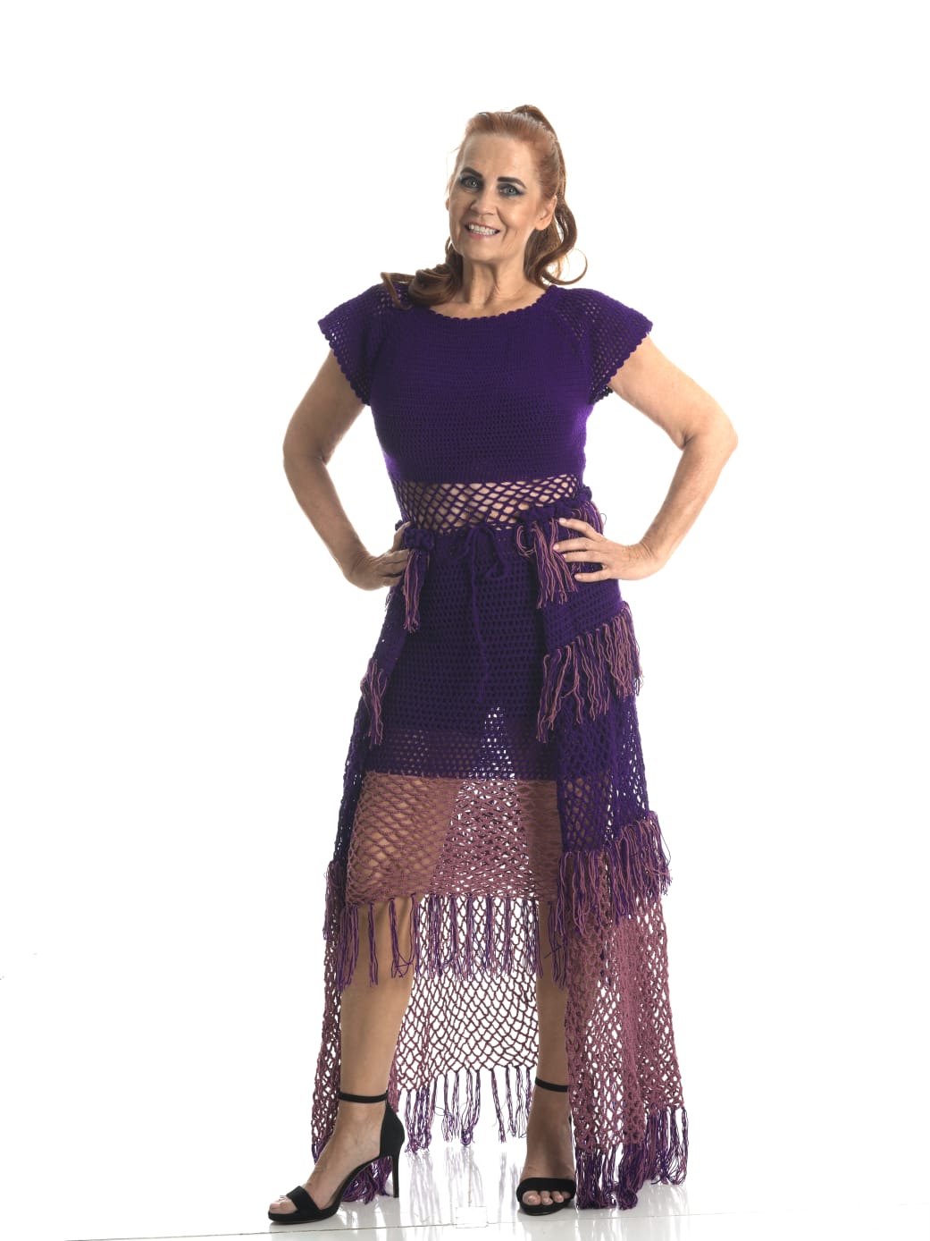 Amethyst Fringe Dress