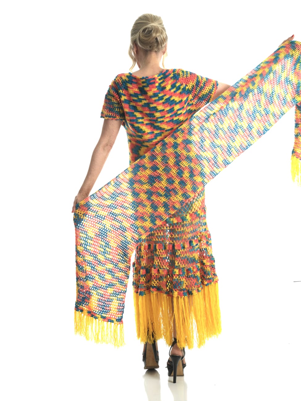 Carnival Flair Crochet Dress