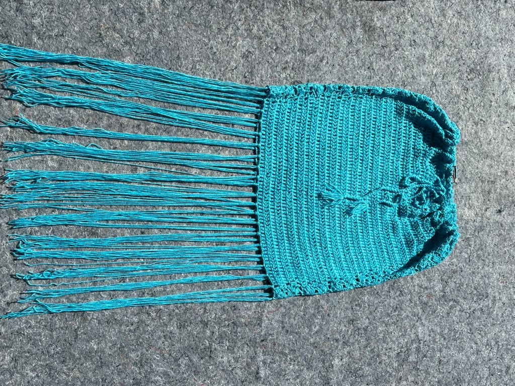 Hand Crochet Boho Skirt in Jewel Tones - Sharon Cole Designs