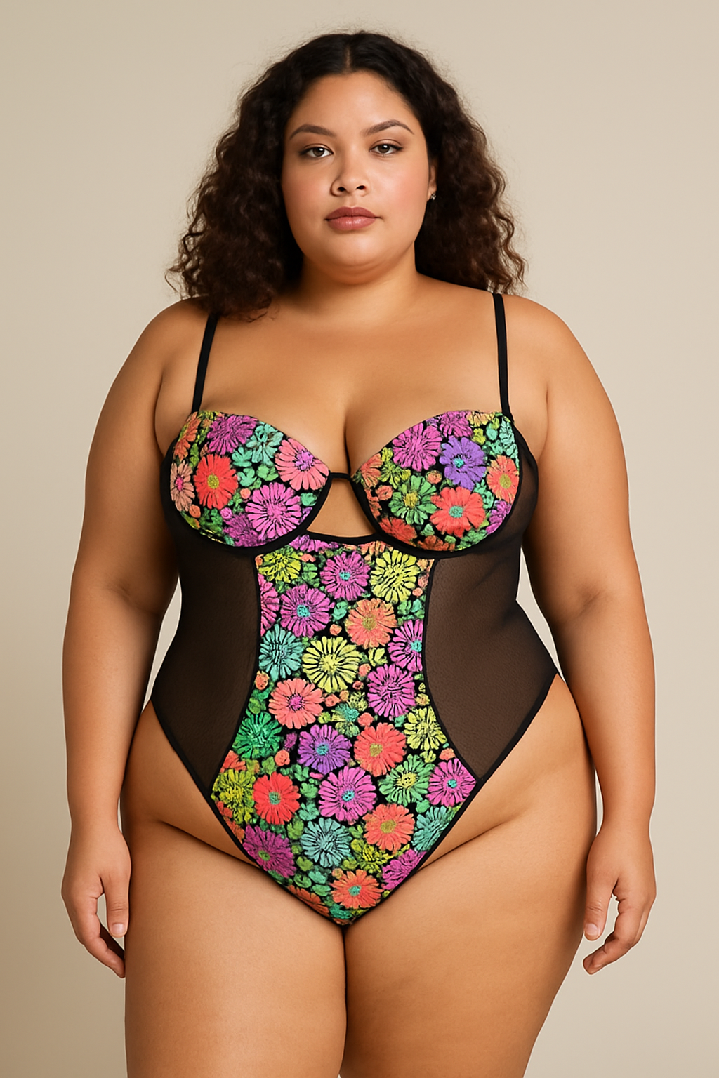 Jasmin Power Mesh One-Piece Swimsuit | Sharon Cole Designs