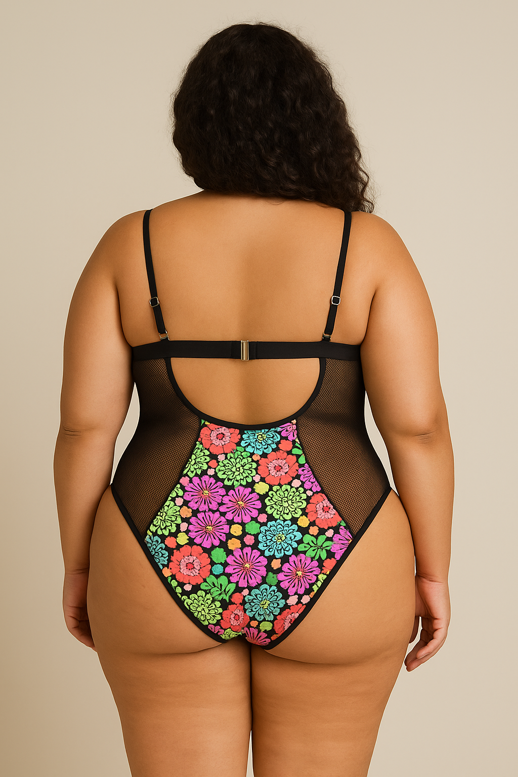 Jasmin Power Mesh One-Piece Swimsuit | Sharon Cole Designs