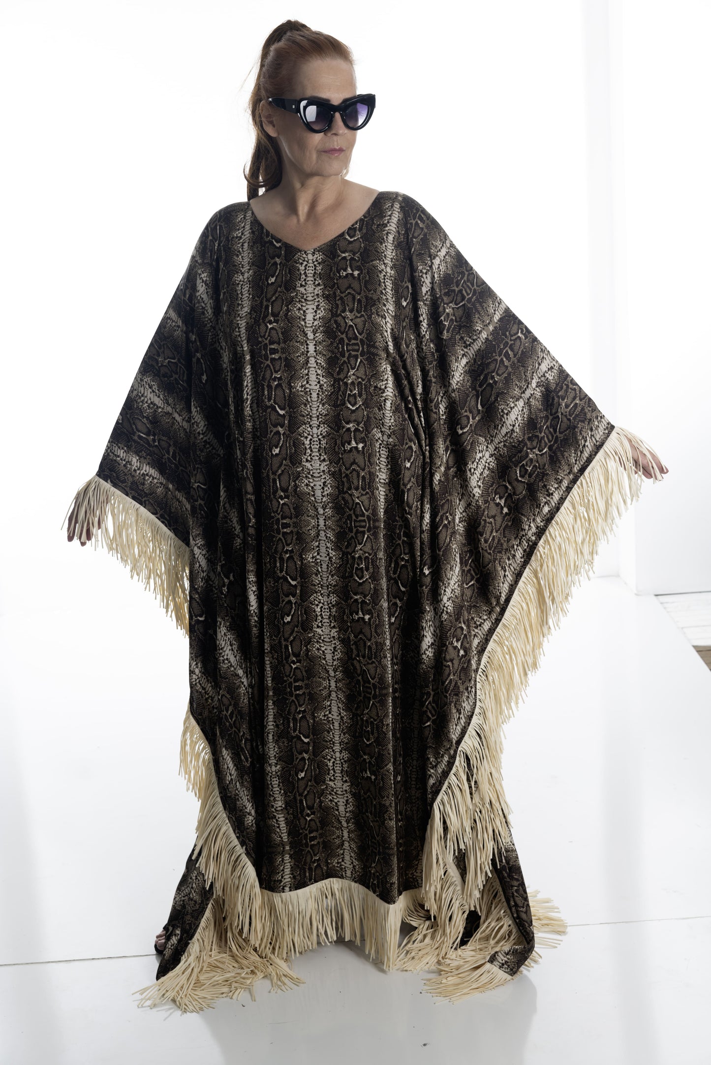 Golden Dusk Fringe Dress