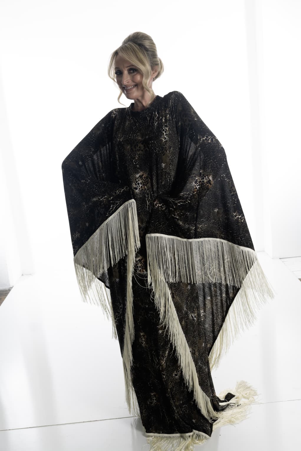 Golden Dusk Fringe Dress