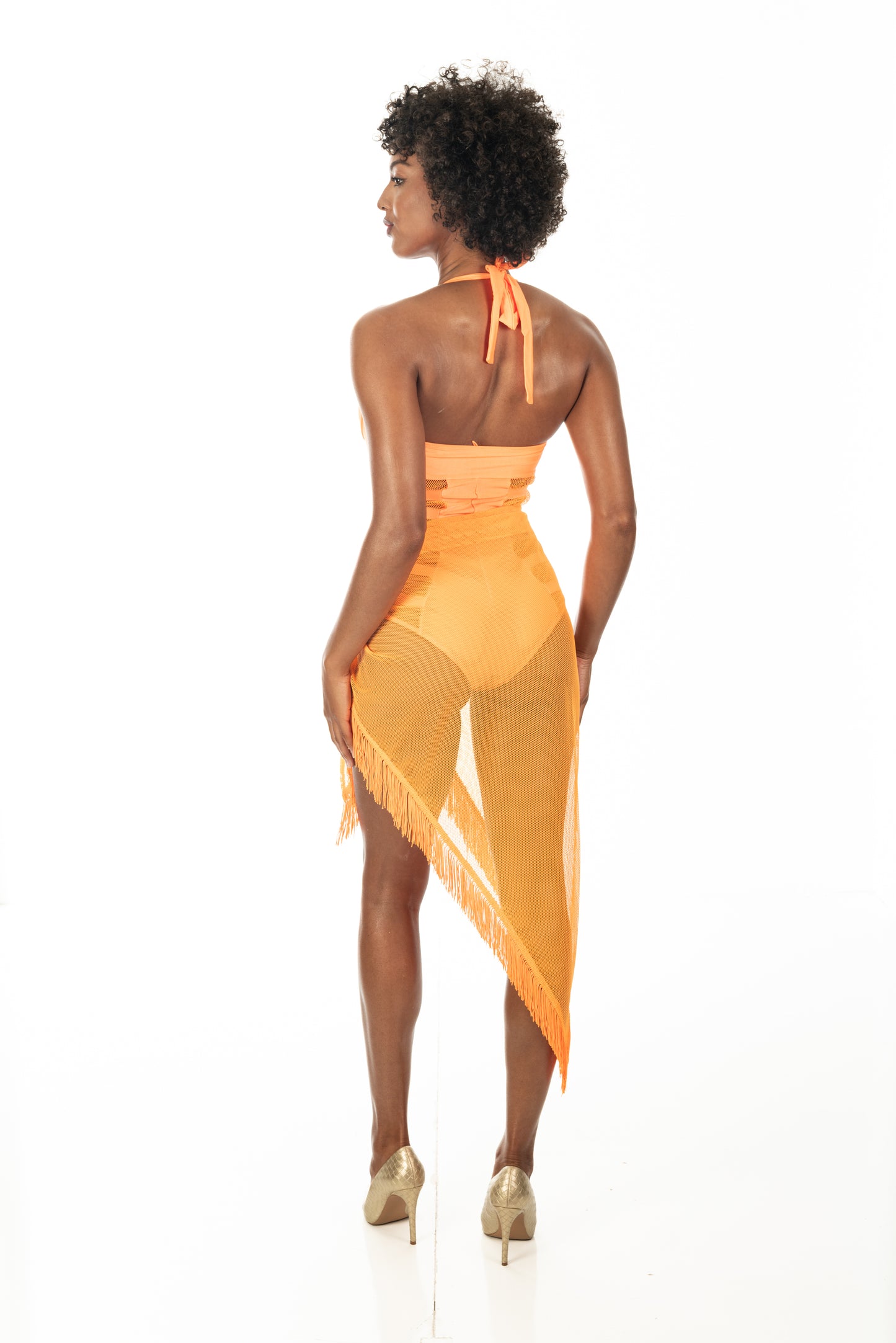 Mesh Fringe Beach Wrap | Sharon Cole Designs