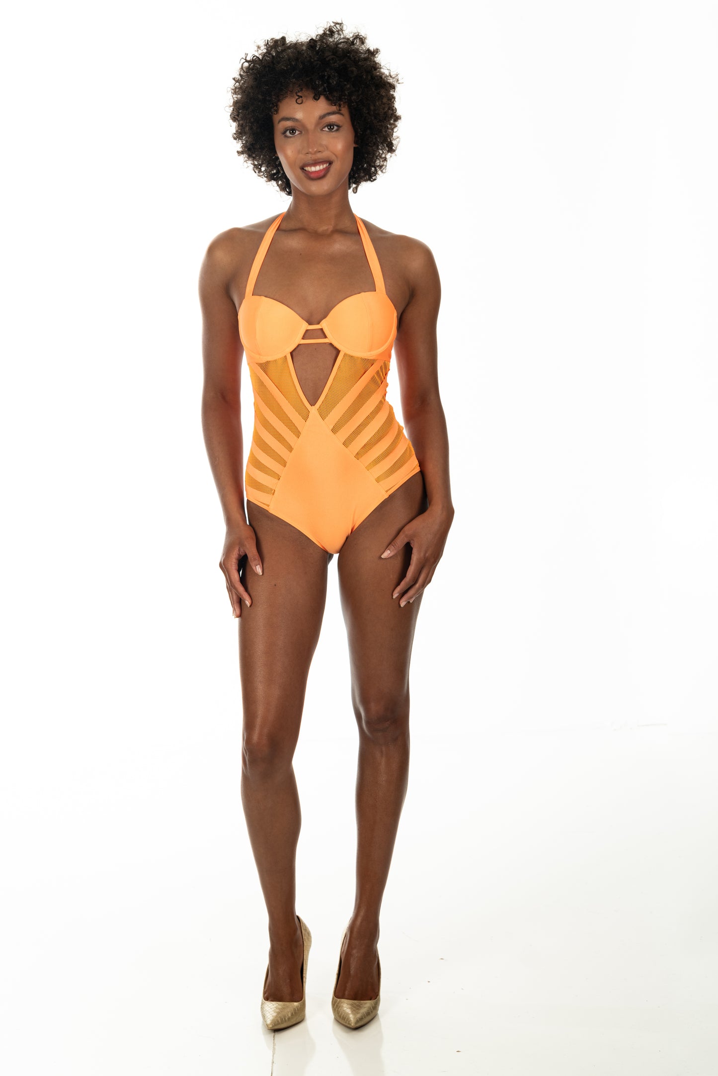 Jen Power Mesh One-Piece Swimsuit | Sharon Cole Designs