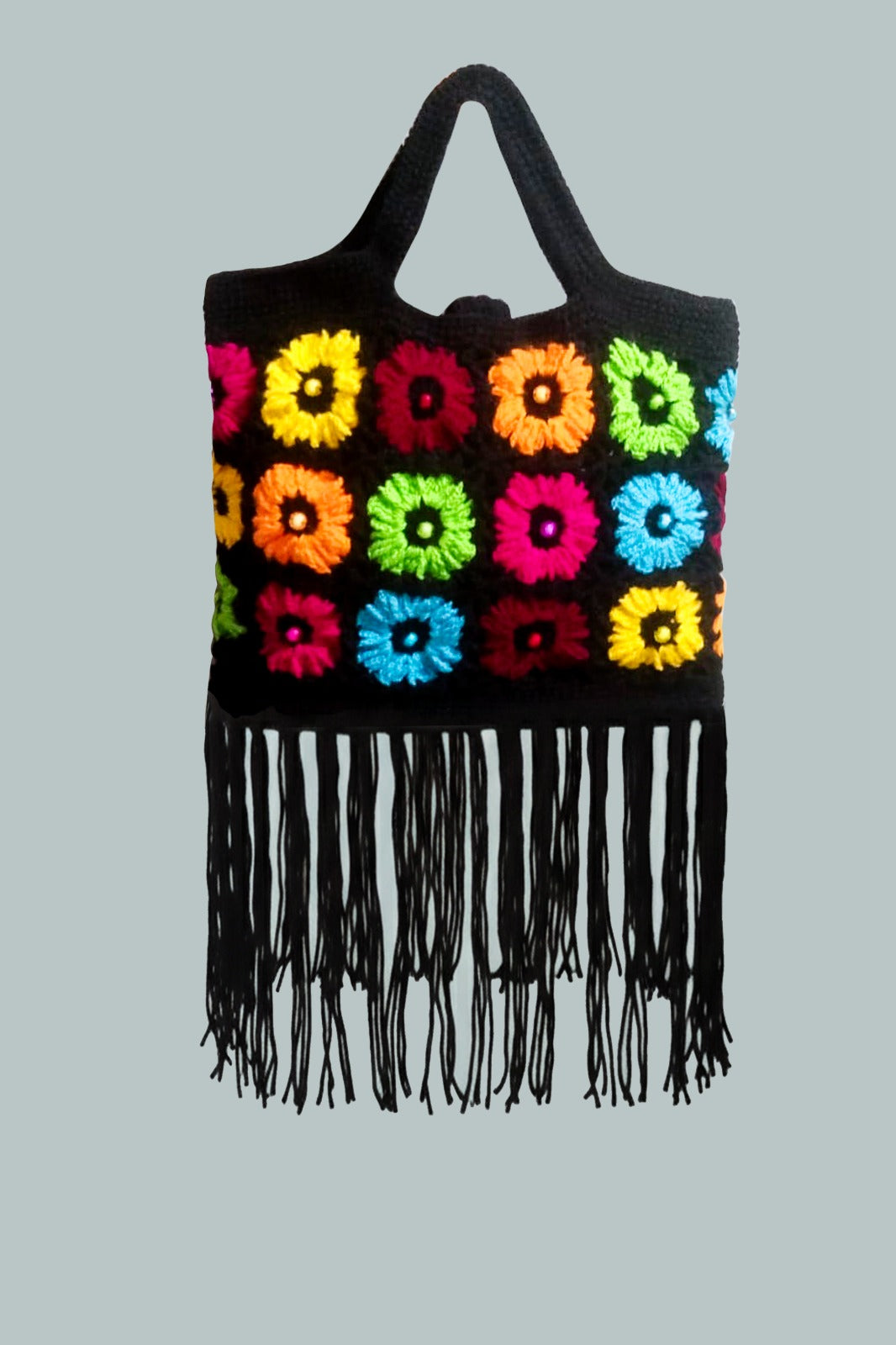 Hand Crochet Bohemian Tote Bag | Sharon Cole Designs