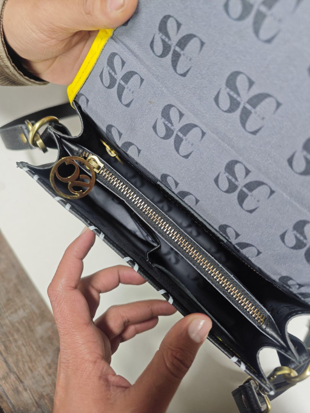 Sharon Cole Genuine Leather Designer Handbags