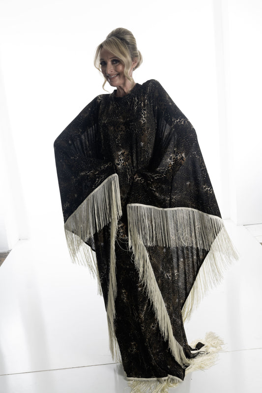 Obsidian Majesty Fringe Dress