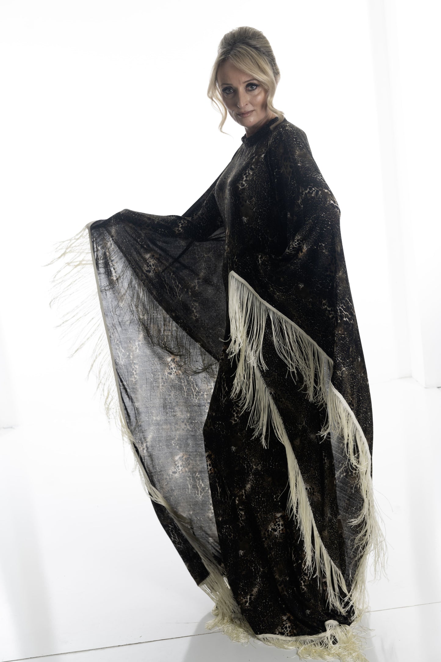 Obsidian Majesty Fringe Dress