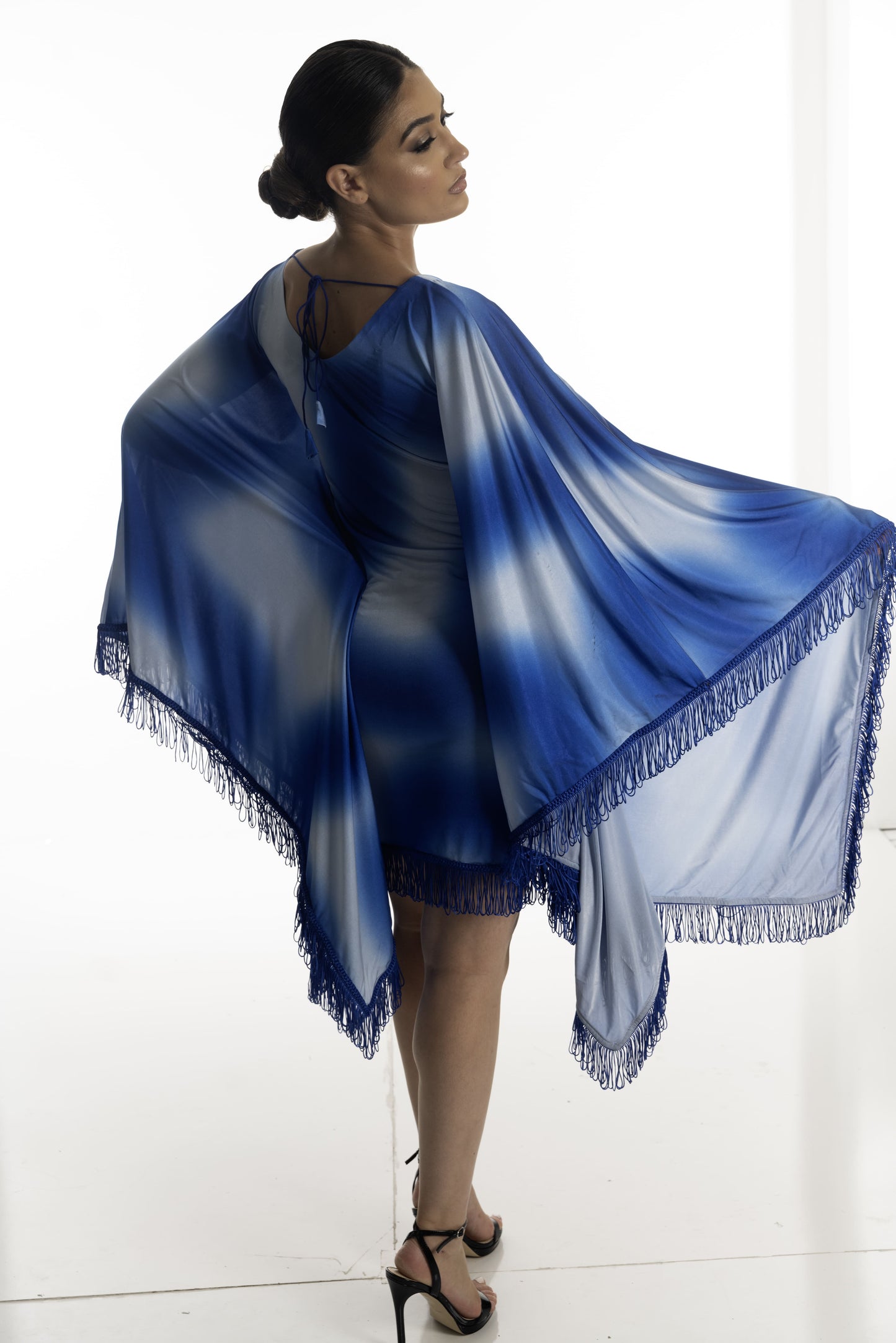 Ocean Mirage Fringe Dress