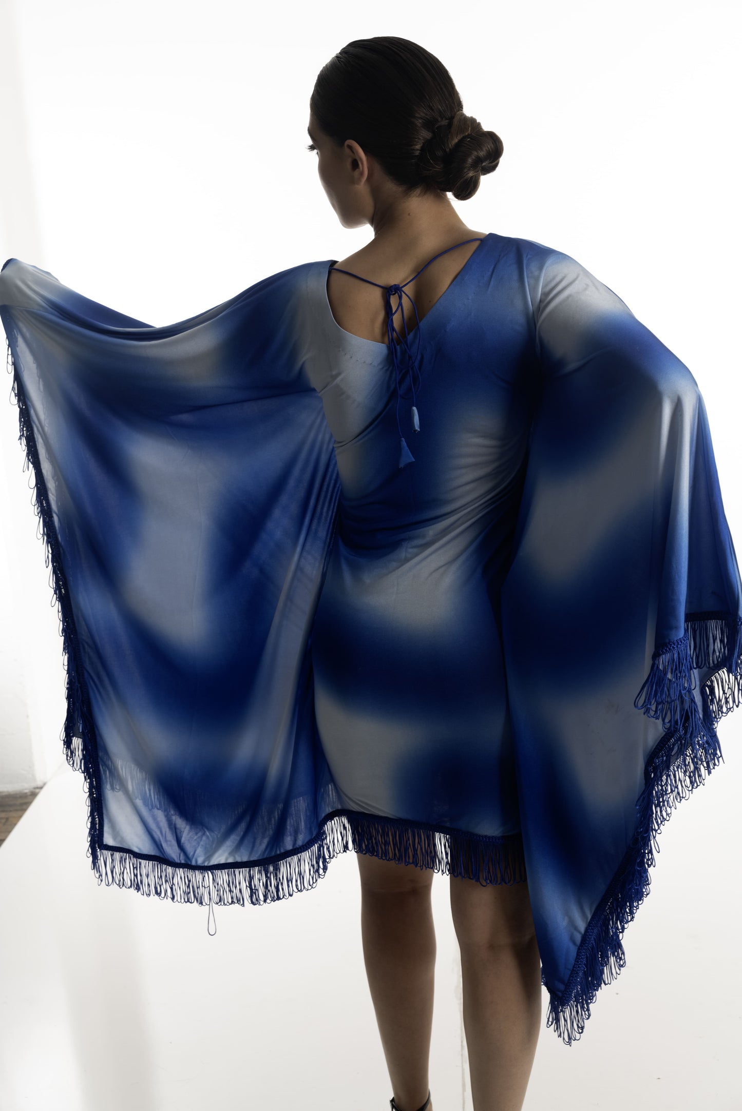 Ocean Mirage Fringe Dress