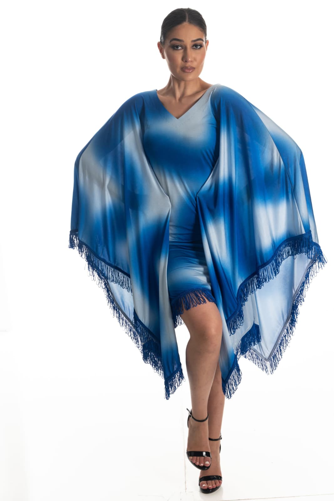 Ocean Mirage Fringe Dress