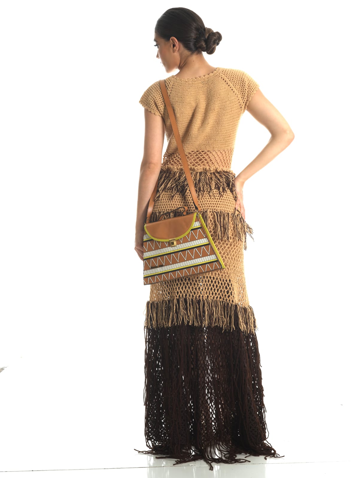 Sahara Crochet Dress & Shawl Set