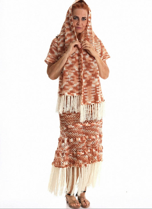 Sahara Sands Crochet Dress