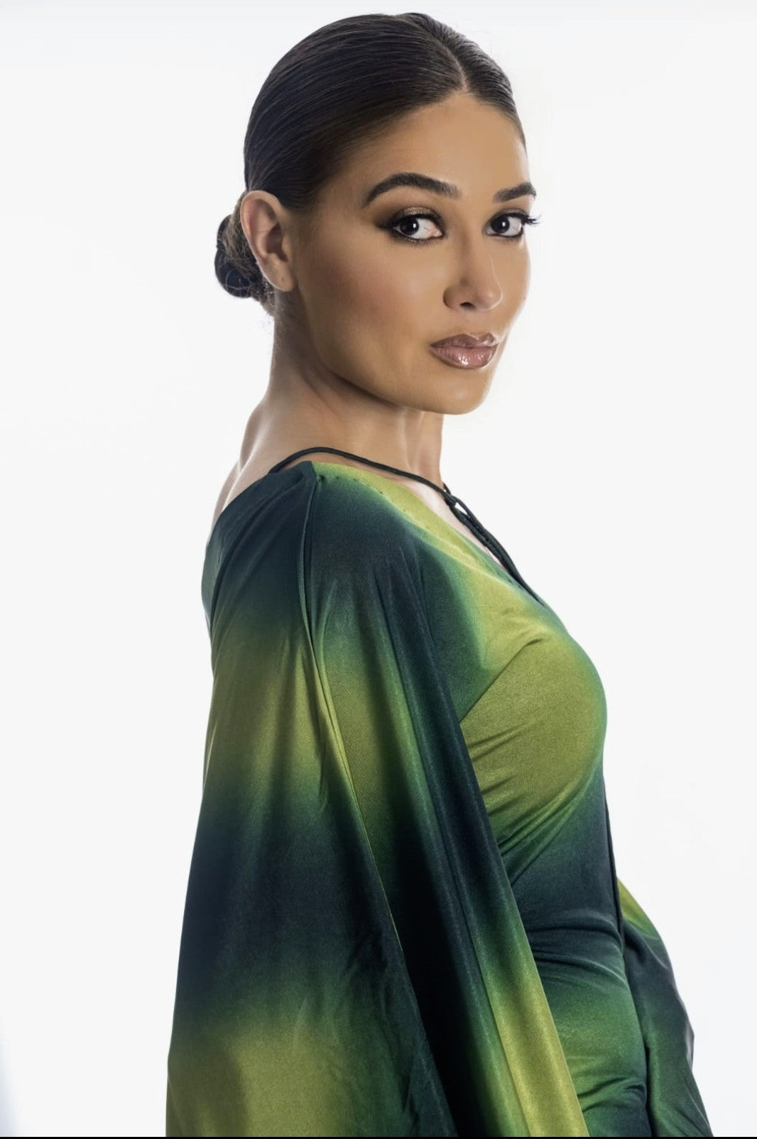 Emerald Aura Fringe Dress