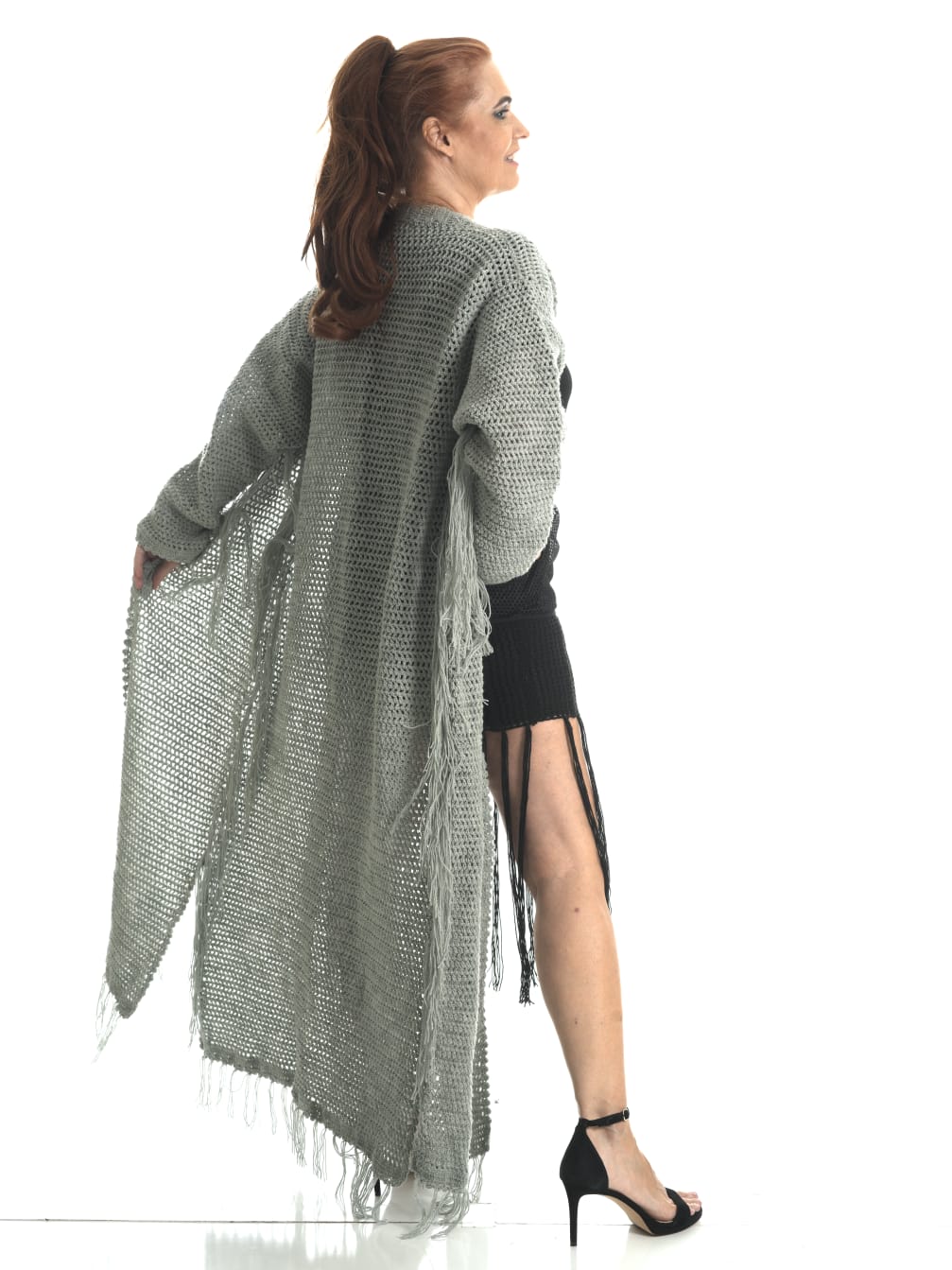 Sharon Coles Hand Crochet Bohemian Duster Coats.