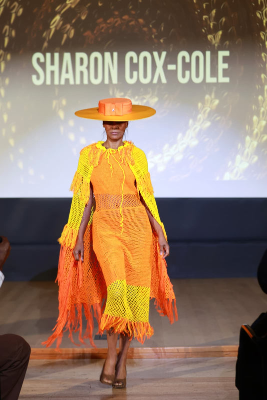 Sharon Cole Bohemian Style Crochet Dress with Matching Coat