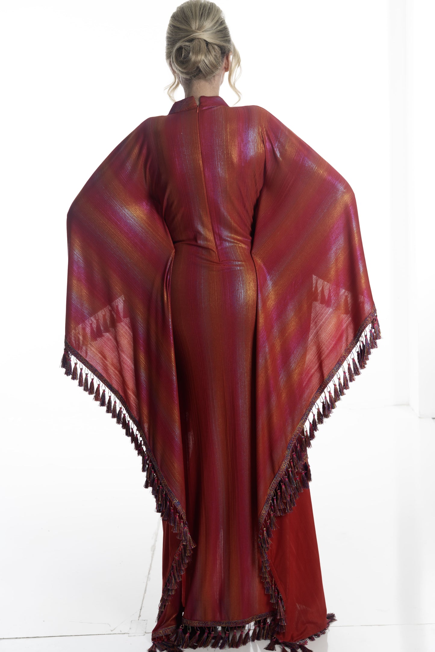 Sunset Radiance Fringe Dress
