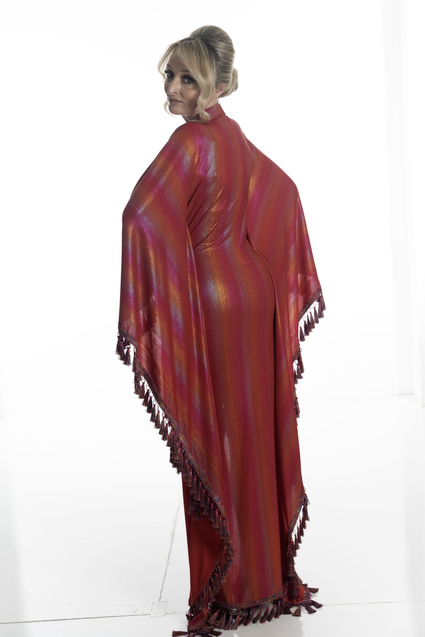 Sunset Radiance Fringe Dress