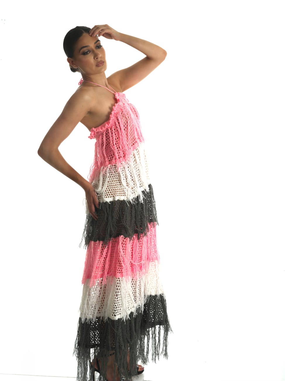 Sunrise Bloom Crochet Maxi Dress | Sharon Cole Designs