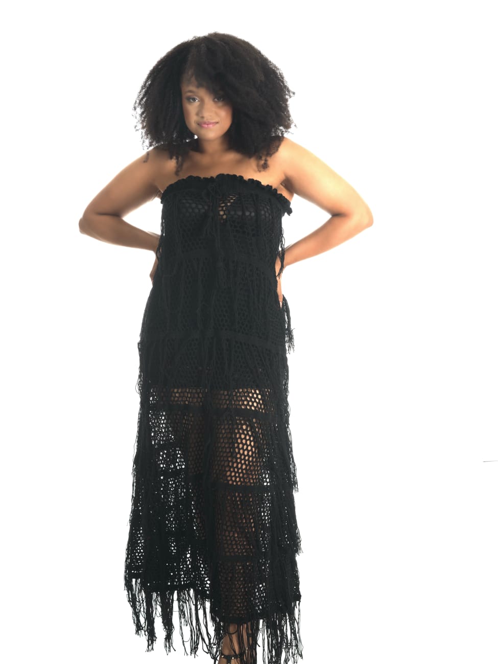 Ebony Ember Crochet Dress