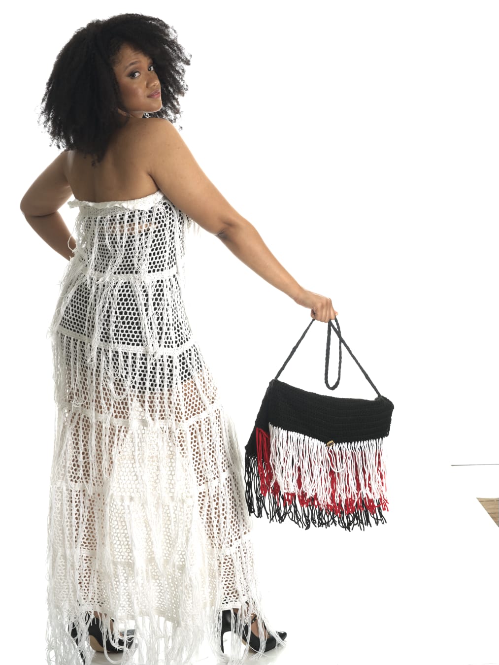 Ebony Ember Crochet Dress