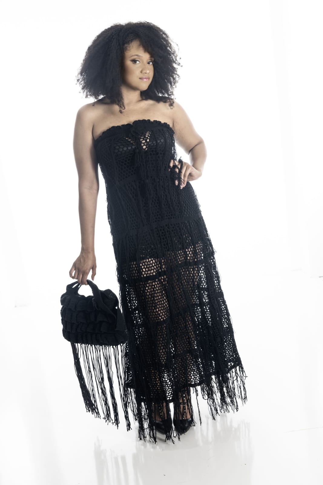 Ebony Ember Crochet Dress