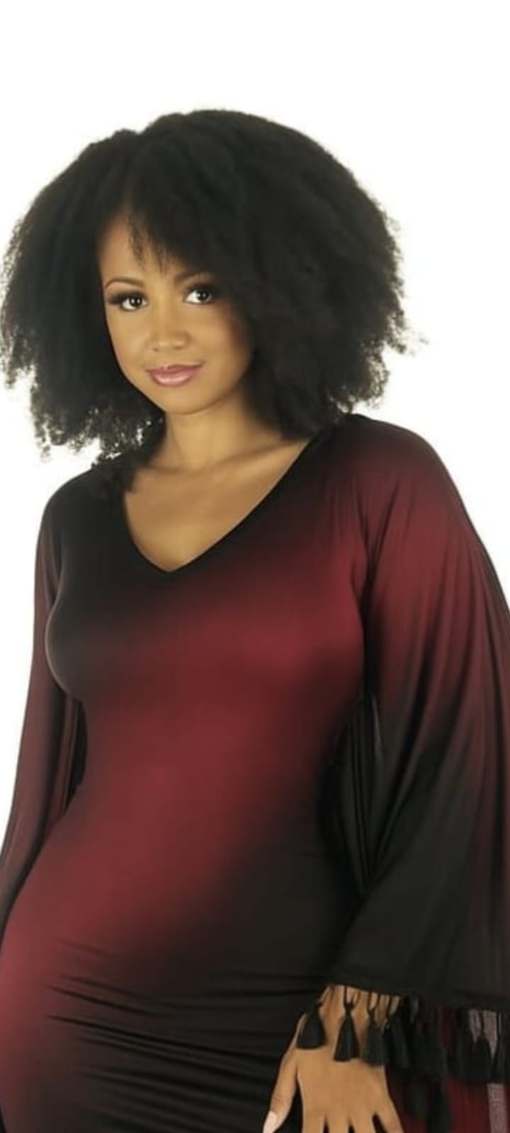 Crimson Eclipse Fringe Dress