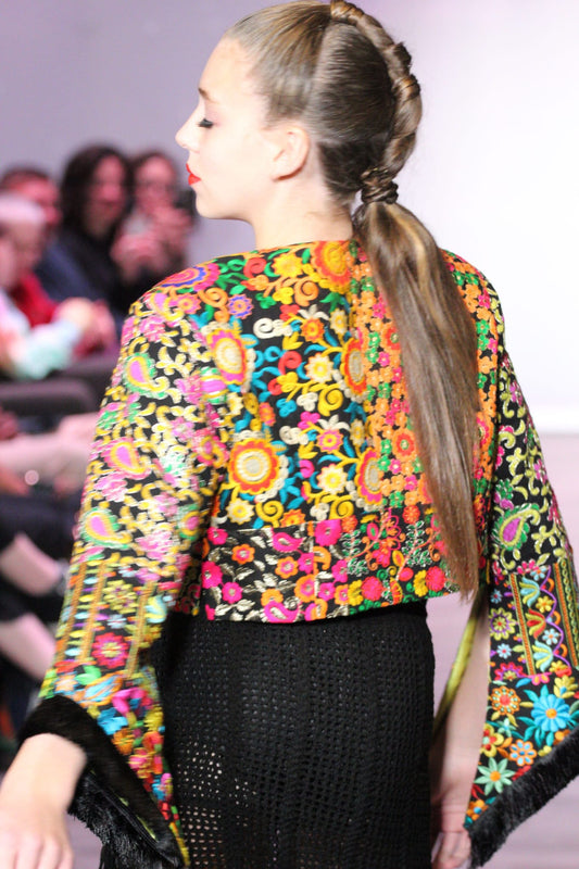 Embroidery Cropped Jacket image 1